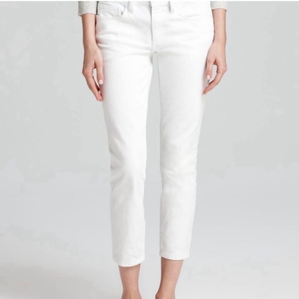 Tory Burch white cropped skinny jeans Sz 26